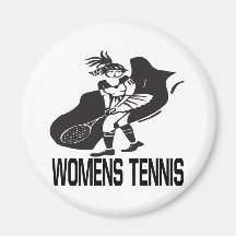 Womens Tennis Refrigerator Magnet