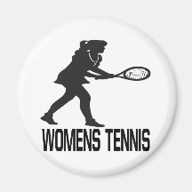 Womens Tennis Refrigerator Magnet