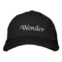 Wonder- Distressed cap Embroidered Hat
