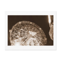 Wonder Wheel at Night (Coney Island, NY) postcard