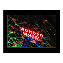 Wonder Wheel Neon (Coney Island, NY) postcard