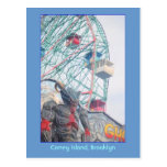 Wonder Wheel with Demon (Coney Is., NY) postcard