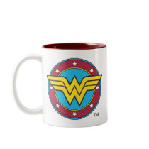 Wonder Woman Circle & Stars Logo mugs