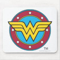 Wonder Woman Circle & Stars Logo mousepads