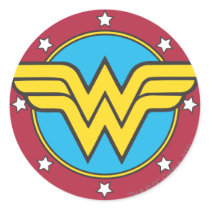 Wonder Woman Circle & Stars Logo stickers