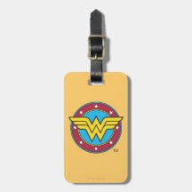 Wonder Woman Circle & Stars Logo Tags For Bags