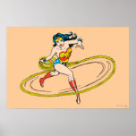 Wonder Woman Circled with Lasso posters