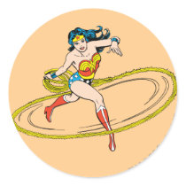 Wonder Woman Circled with Lasso Stickers