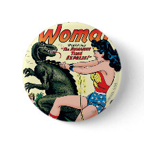 Wonder Woman Comic Cover Button