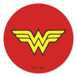 Wonder Woman Logo Round Sticker