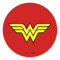 Wonder Woman Logo Round Sticker