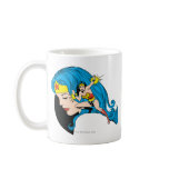 Wonder Woman Profile Background mugs