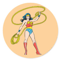 Wonder Woman Standing with Lasso Stickers