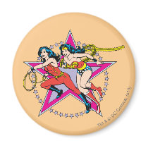 Wonder Woman Star Background Fridge Magnets
