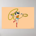 Wonder Woman Swinging Lasso posters