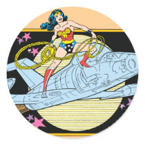 Wonder Woman with Jet Stickers