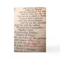 Wonderful Counsellor, Mighty God v.2 [Christmas Ca Greeting Card