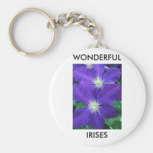 Wonderful Irises Key Chain