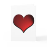 Wonderful Red Heart Valentines Card