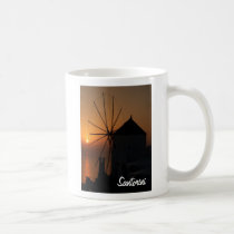Wonderful sunset in Santorini mugs