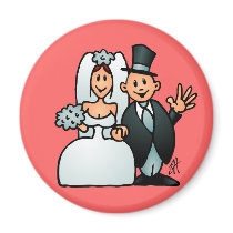 Wonderful Wedding Refrigerator Magnet
