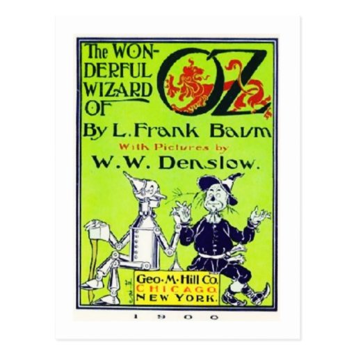 Wonderful Wizard Of Oz Post Cards