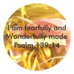 Wonderfully Made Round Sticker