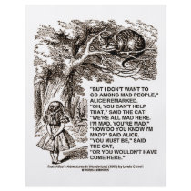 Wonderland Alice Go Among Mad People Quote