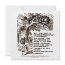 Wonderland Alice Go Among Mad People Quote