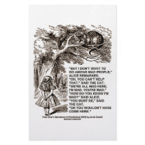 Wonderland Alice Go Among Mad People Quote