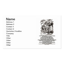 Wonderland Be What You Would Seem To Be Alice Business Cards