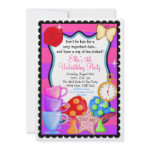 Wonderland  Birthday  Party Invitation