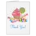 Wonderland Cupcake Candy Lollipop Sweet Tarts Greeting Card
