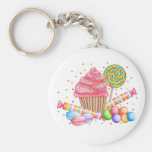 Wonderland Cupcake Candy Lollipop Sweet Tarts Keychain