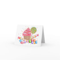 Wonderland Cupcake Notecard