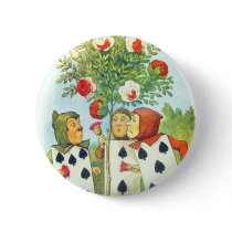 Wonderland Roses Pinback Button