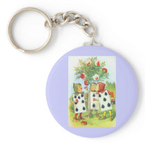 Wonderland Roses Key Chains