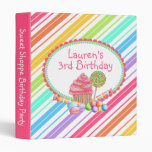 wonderland stripe Candy Cupcake Photo Album Binder