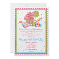 Wonderland Sweet Shop invitation
