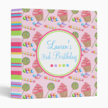 Wonderland Sweets Birthday Binder