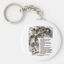 Wonderland Which Way I Ought To Go Quote Key Chains