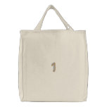 Wood Alphabet 1 embroidered bags