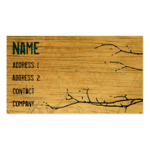Wood and Ivy Business Card
