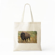 Wood Bison Small Canvas Bag