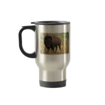 Wood Bison Stainless Travel Mug