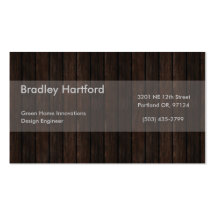 Wood Business Card