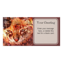 Wood Cat Custom Card Custom Photo Card