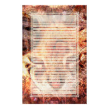 Wood Cat Lined Stationery