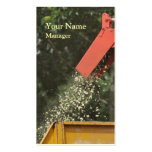 Wood chipping business card