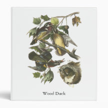Wood Duck, John Audubon 3 Ring Binders